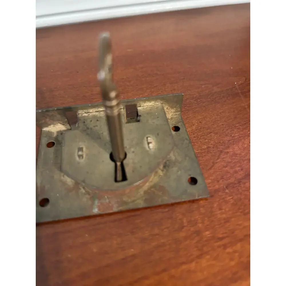 Vintage Working lock with Key Antique Style Brass Lock Set